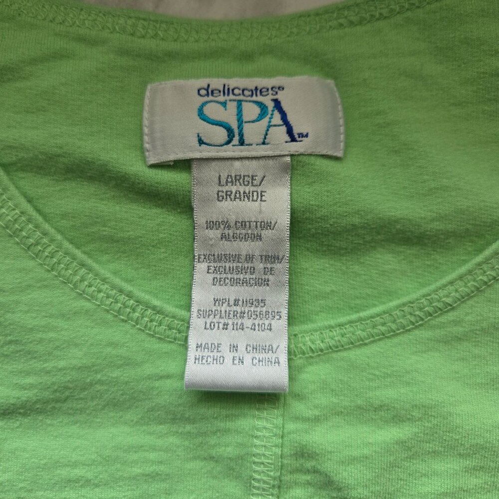JC Penney's Delicates SPA Short-Sleeve Dress Womens Size L - Picture 2 of 7